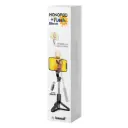 Trípode Selfie Stick Monopod MP-13 (Negro) – Bastón Selfie 3 en 1 con Luz LED de Relleno y Control Bluetooth