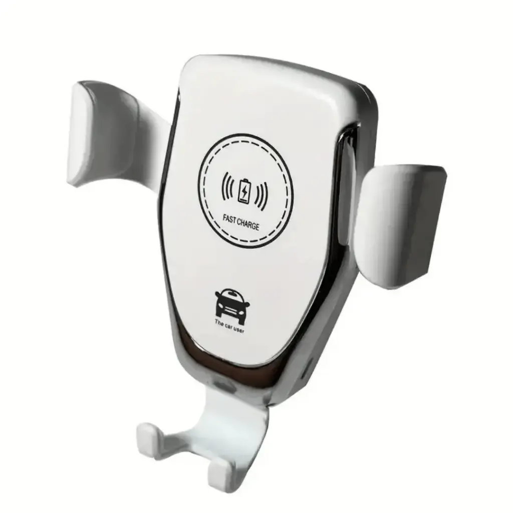 Holder Cargador para carro Carga Inhalámbrica (Blanco)