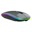 Mouse Inalámbrico Recargable Dual MS-51 (Gris)