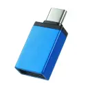 Adaptador OTG Tipo C macho a USB hembra (Azul)