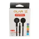 Audífonos manos libres Alámbricos, Plug 3.5 mm, OLAR S-20 (Negro)