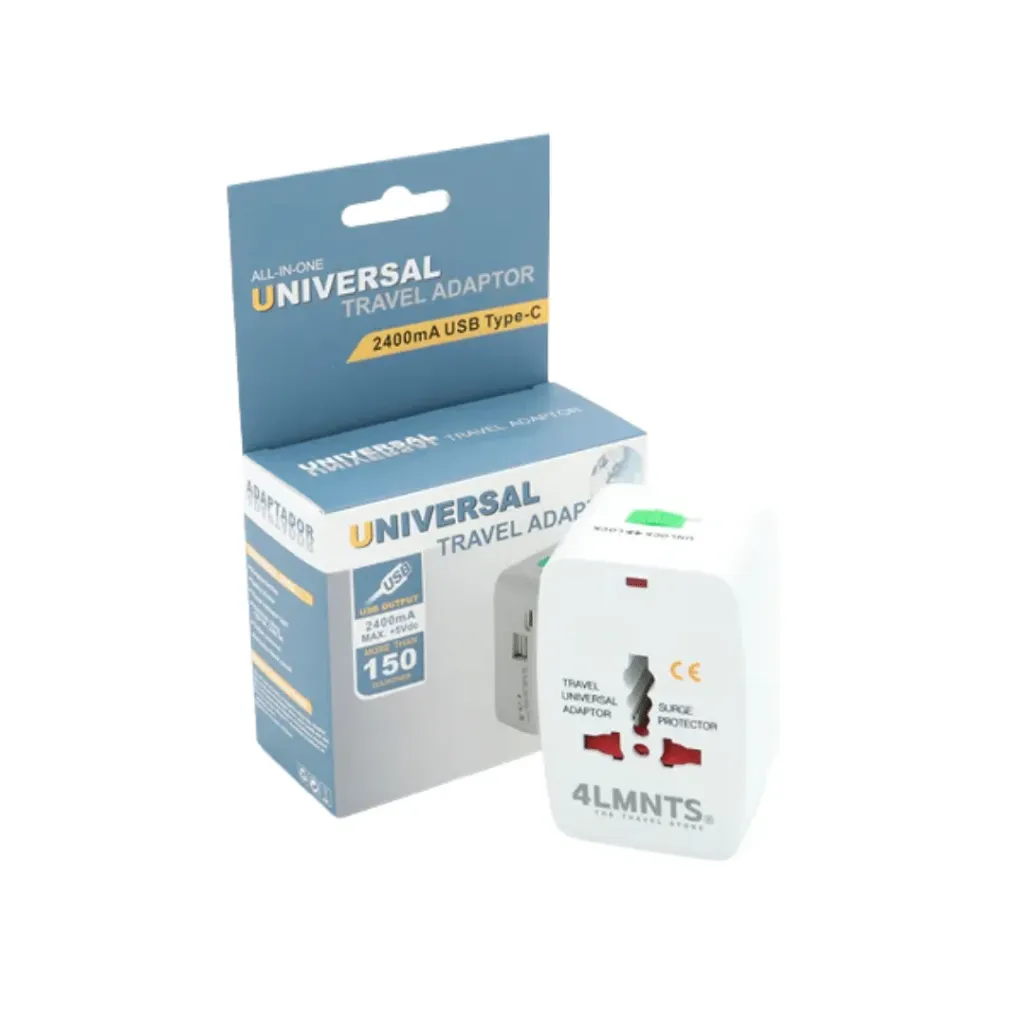 Adaptador Convertidor Universal de Viaje Puertos USB y C