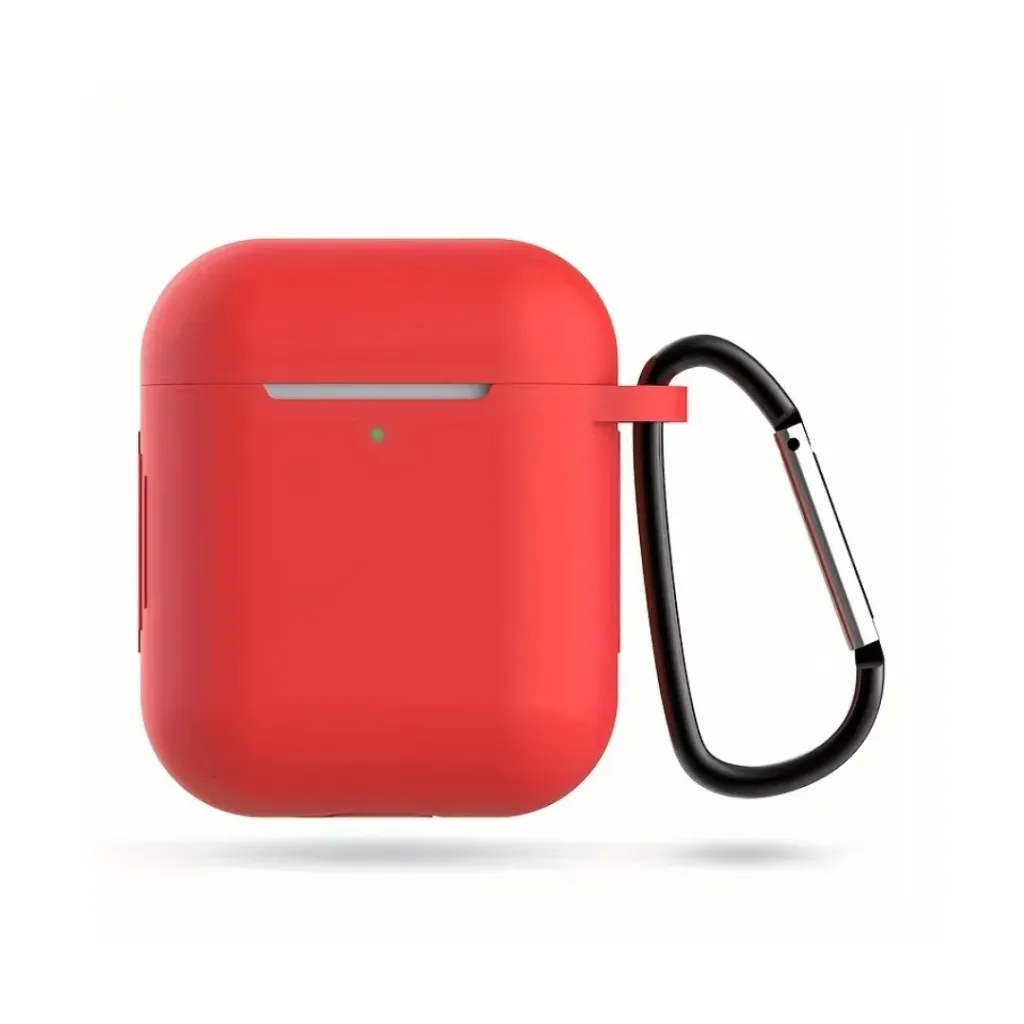 Protector AirPods 1 y 2 Rojo - Silicona Delgada