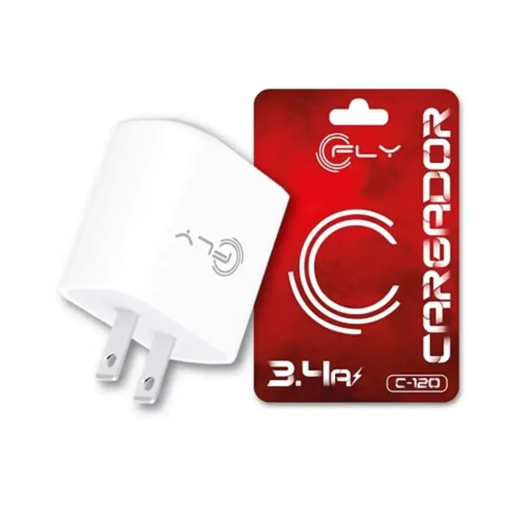 Cargador USB 3.4A, Fly C-120