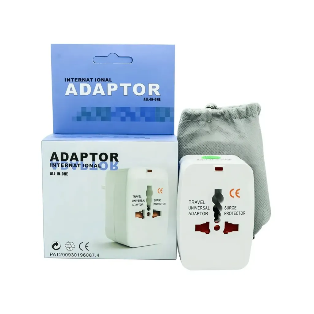 Adaptador Convertidor Universal de Viaje (3A a 10A) – Enchufe Todo en Uno para Conexión Internacional