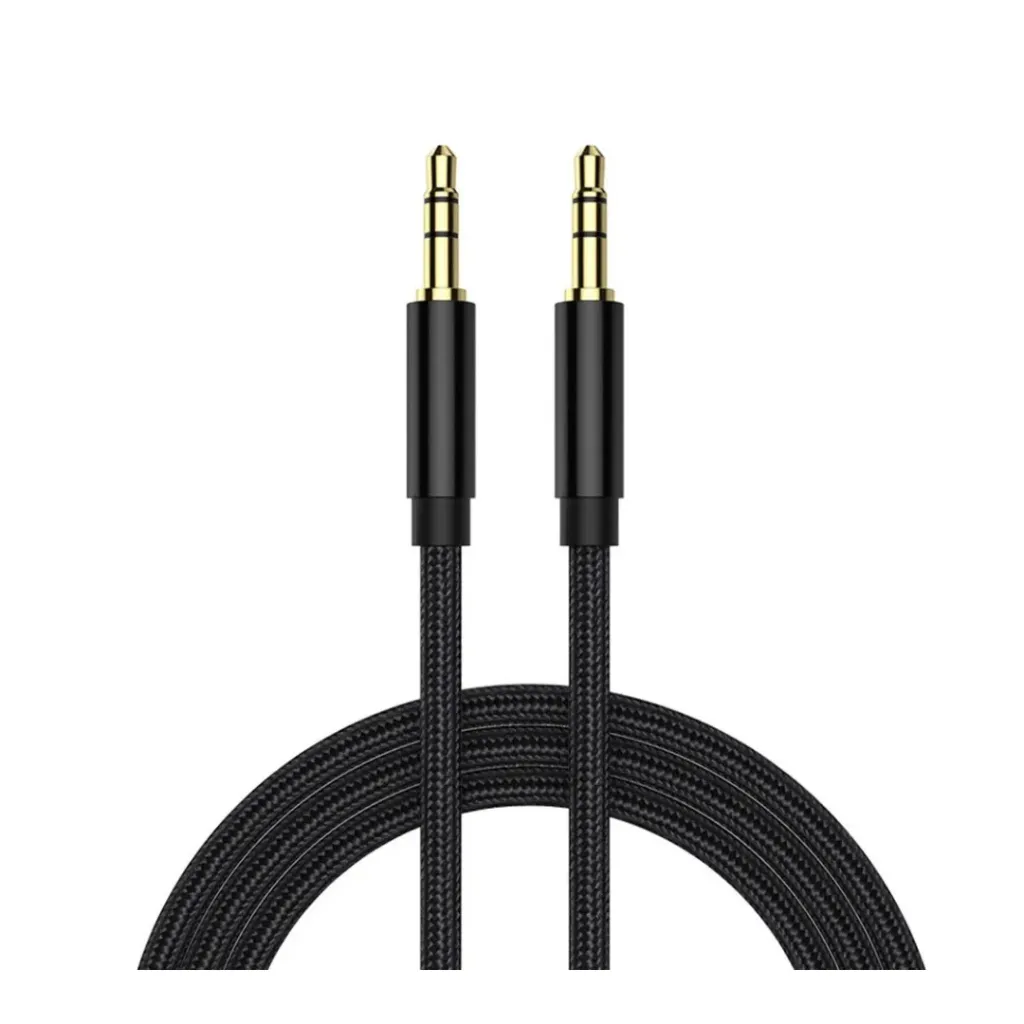 Cable auxiliar de audio 3.5 mm macho a 3.5 mm macho - Plus 1.5 mts