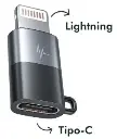 Adaptador Lightning (Iphone) a Tipo C  para micrófonos
