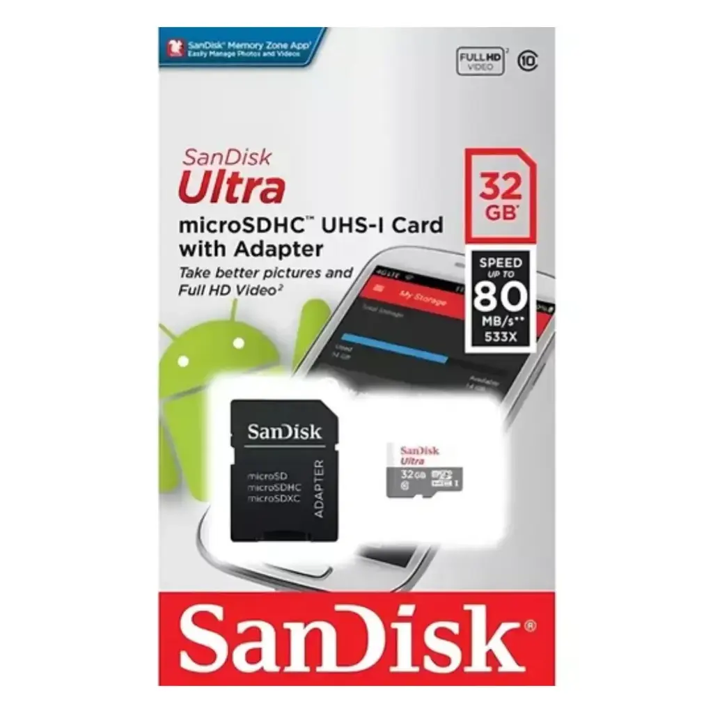 Tarjeta MicroSD SanDisk Ultra Original