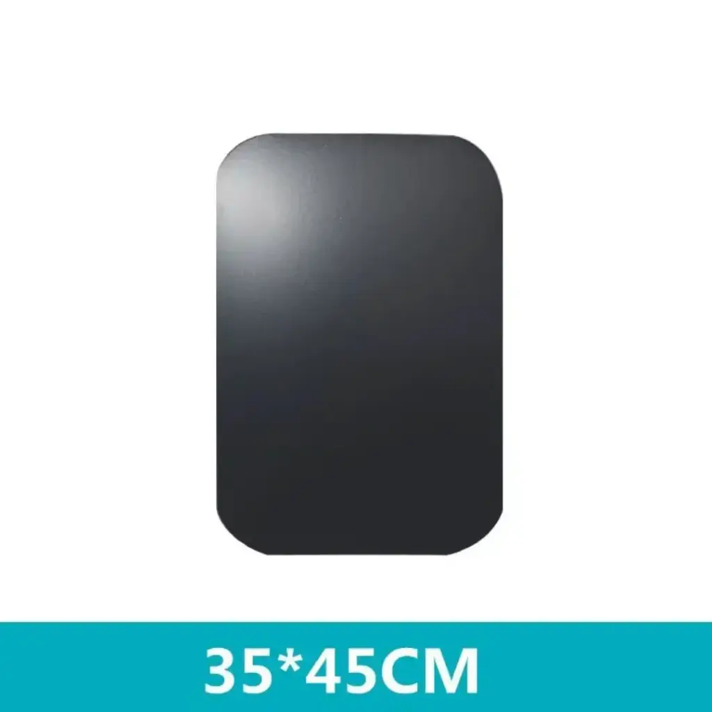 Placa de Metal para Soporte Magnético (35x45 mm) – Lámina Metálica Adhesiva Negra para Celular