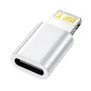 Adaptador Lightning (Iphone) Macho a Tipo C Hembra