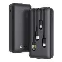 Power Bank 20000 mAh Carga Rápida Bateria Portátil Con 4 Cables incorporados Pantalla LED 1Hora GAR1159