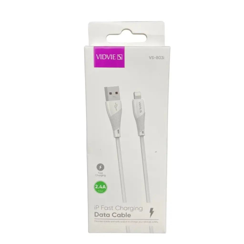 Cable Vidvie USB a Lightning (Iphone) 2.4A VS-B03i