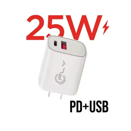 [013004] Cargador Doble Puerto 25W, Fly C-10