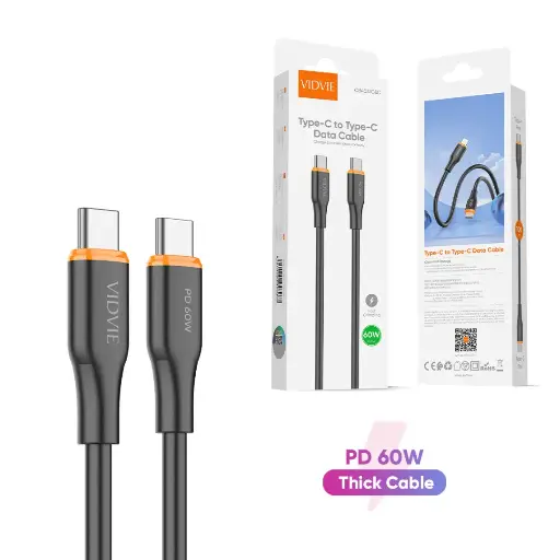 Cable VIDVIE tipo C a tipo C 60W CB4031C&C