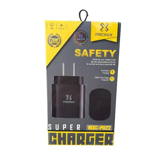 [013005] Cargador Carga Rápida Tipo C 25W, Pronix NIXC-PD22